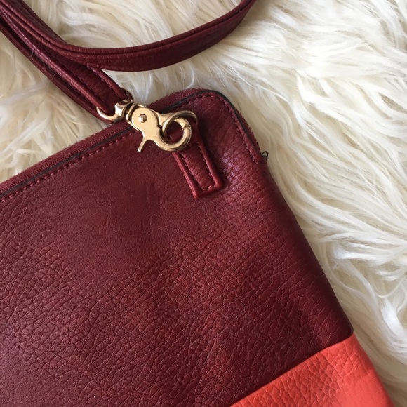 Color Block, Pebbled Leather Crossbody Bag - Picture 2 of 3